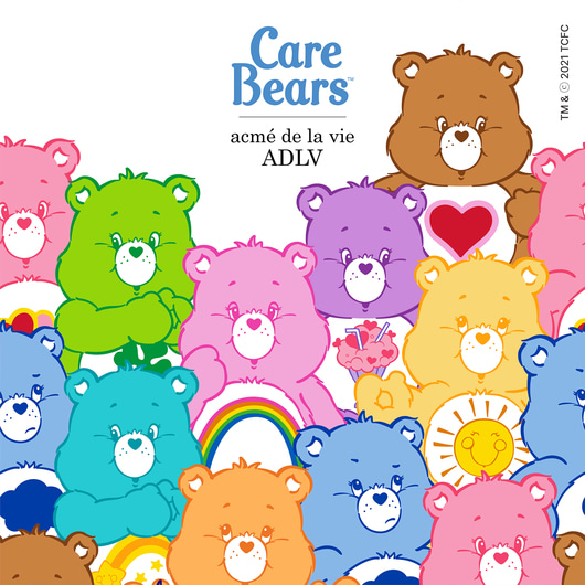 [Care bears X 아크메드라비] RAINBOW CARE BEARS HOODIE WASHING CHARCOAL